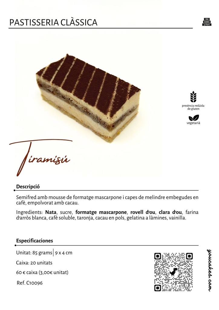 HRC Tiramisú corte x20 uds.