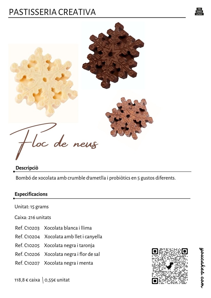 HRC Flocs de neus caixa 216 unitats
