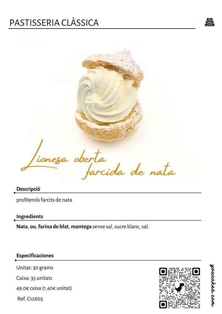 HRC Lionesa de nata Caixa 35 unitats