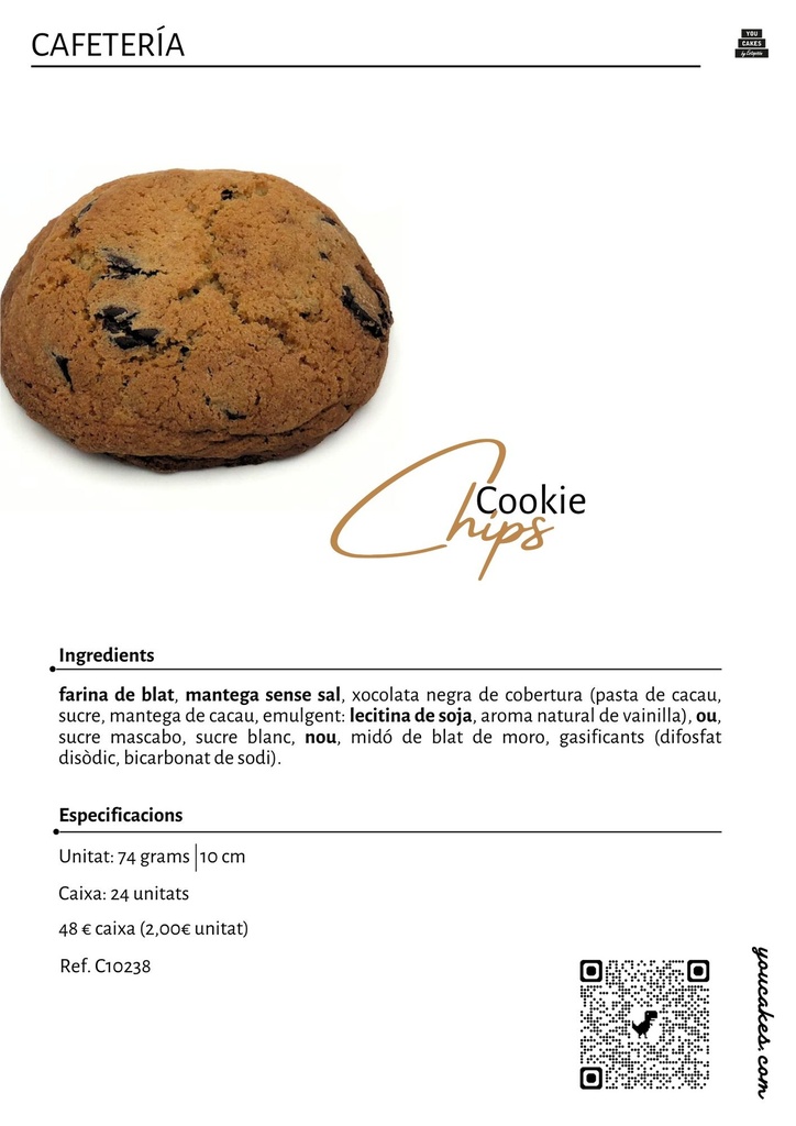 HRC Cookie clàssica xips caixa 24 unitats