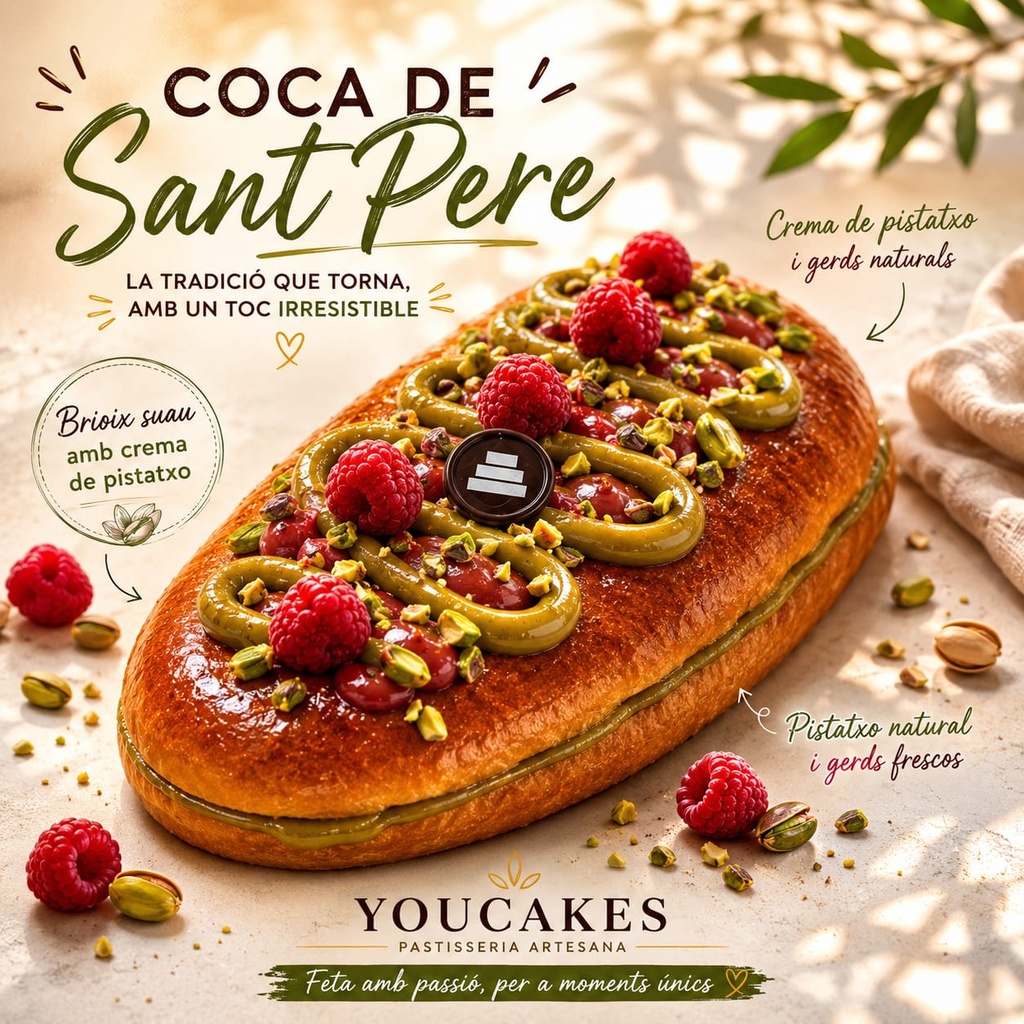 Coca de Sant Pere (2-5 persones)