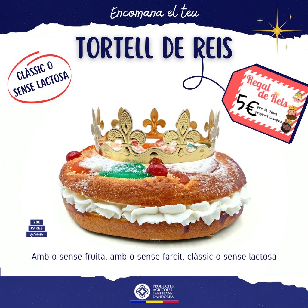 Tortell de Reis sense làctics