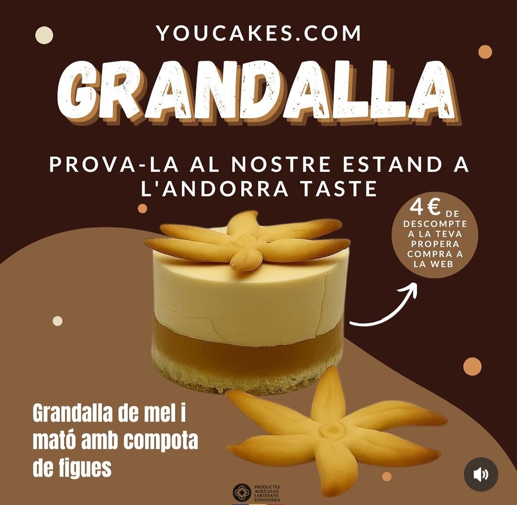 Grandalla amb mousse mel i mató i compota de figues - Andorra Taste 2025