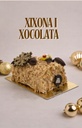 Tronc de Nadal de mousse de torró de Xixona, xocolata i avellanes (2 persones)