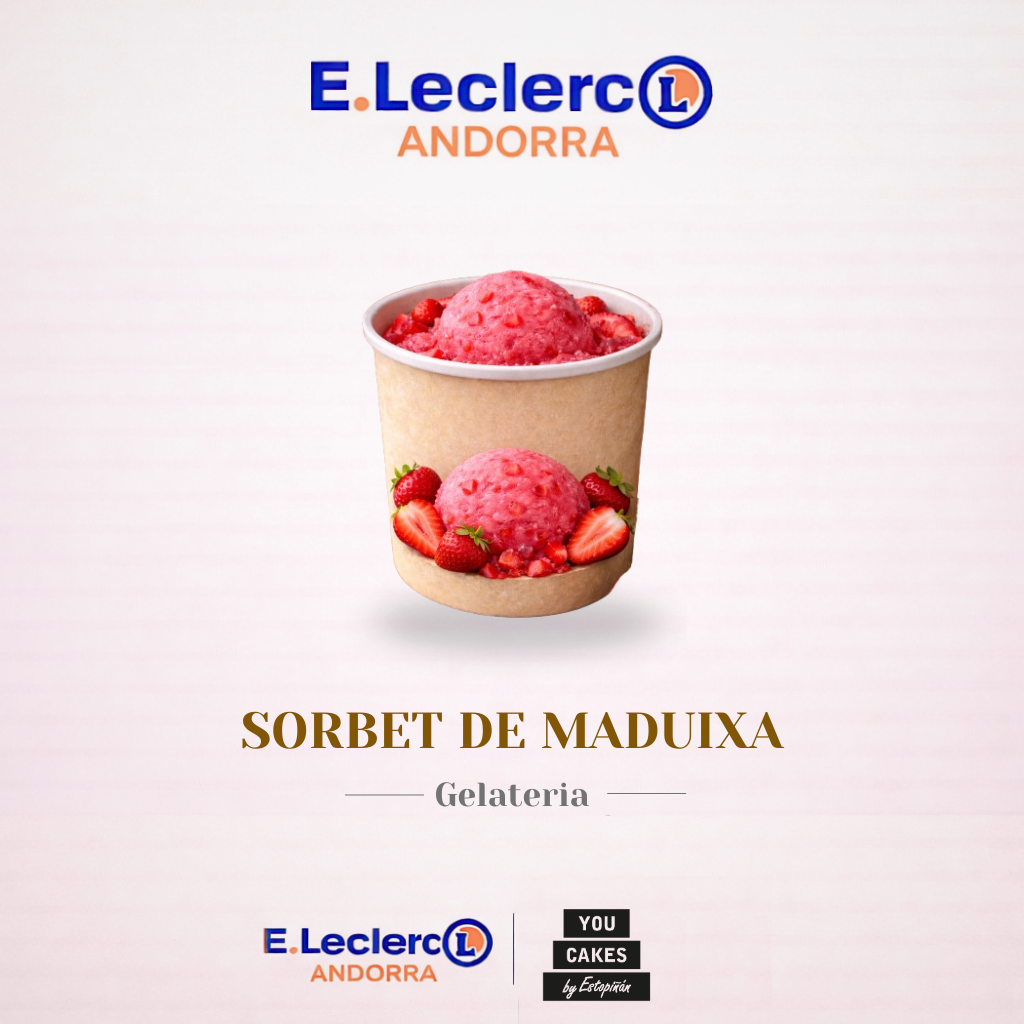 E.Leclerc -  Sorbet de maduixa