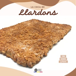 Coca de llardons per Sant Joan i Sant Pere