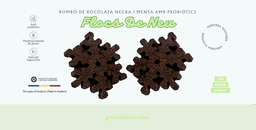 Flocs de neu de xocolata negre i menta (6 unitats)