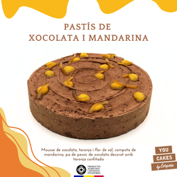 Pastís de xocolata i mandarina