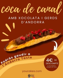 [C12647] Coca de canal amb ganache de xocolata i melmelada de gerds del país - Andorra Taste 2025
