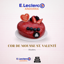 E.Leclerc - Cor de mousse Sant Valentí 