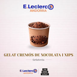 E.Leclerc -  Gelat cremós xocolata i xips