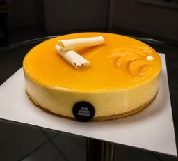 Pastís de pressec i fruita de la passió